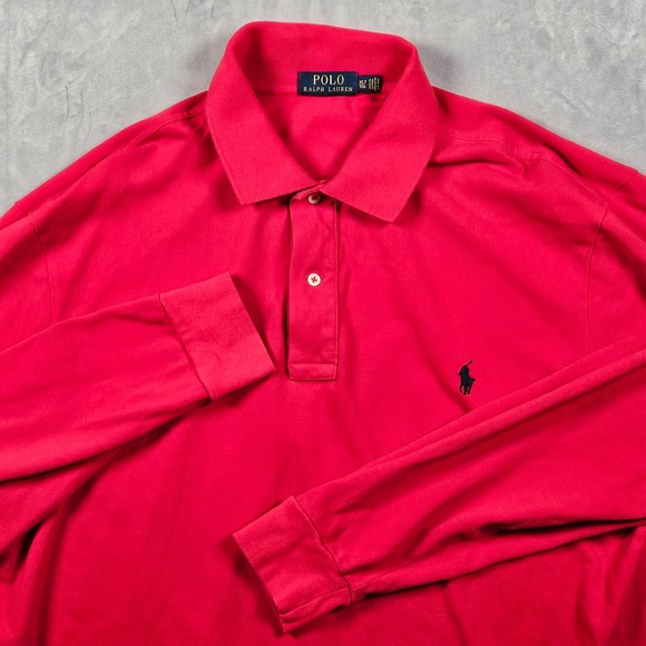 Polo Ralph Lauren Other - Polo Ralph Lauren Polo Shirt Mens XLT Red Long Sleeve Cotton Casual Pony Logo